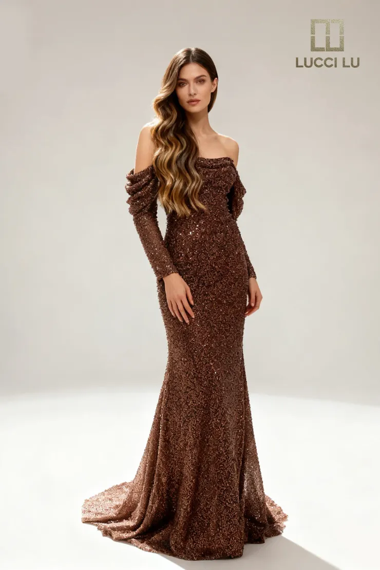 sachin and babi light blue dress Brown Mother Of The Bride Dresses main image 0