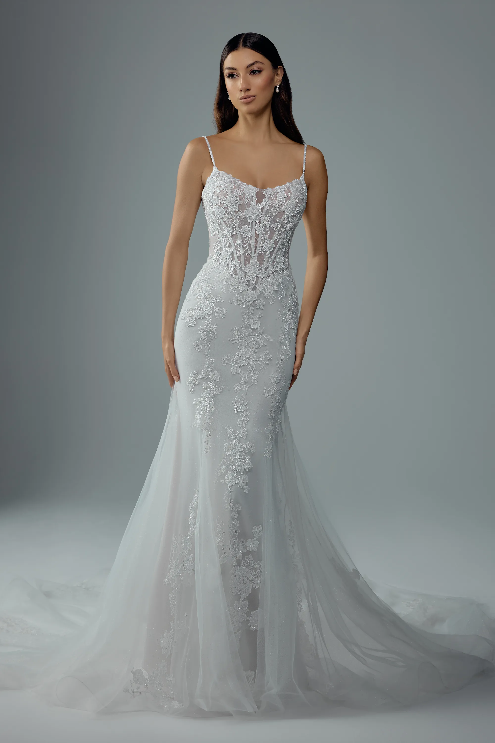 chinese dress ladies Light Pink Tulle Ball Gown V-neck Lace Wedding Dresses, Bridal Gowns, MW719 main image 1
