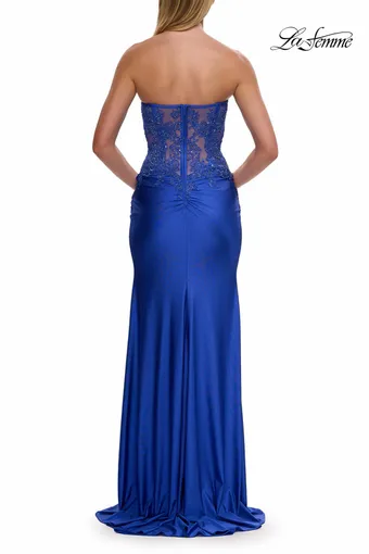 La Femme Style #33398 $5 Royal Blue backface vertical thumbnail