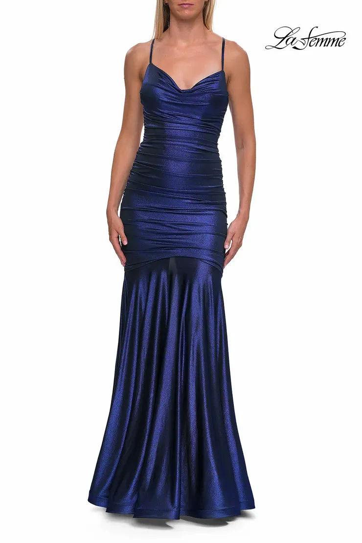 La Femme Style #33412 #1 Navy frontface vertical picture