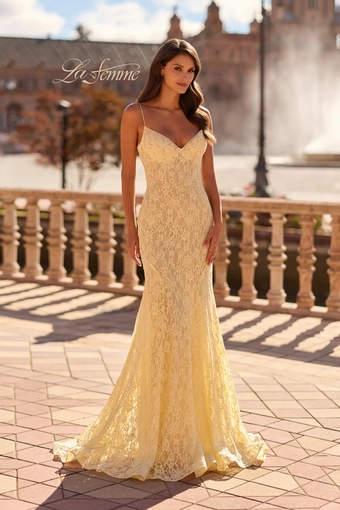 La Femme Style #33452 #0 default Pale Yellow frontface vertical thumbnail