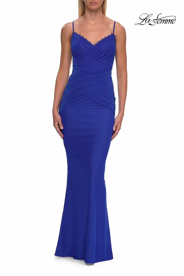 La Femme Style #33489 #1 Royal Blue frontface vertical picture