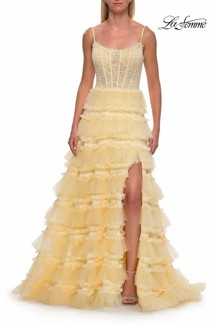 La Femme Style #33493 #1 Pale Yellow frontface vertical picture