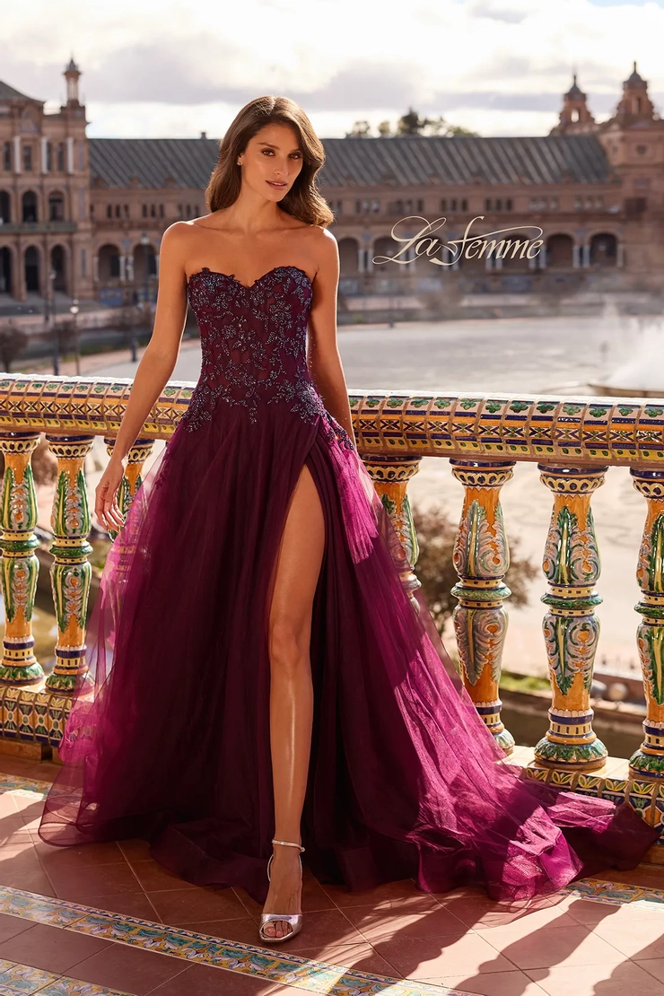 La Femme Style #33551 #0 default Dark Berry frontface vertical picture