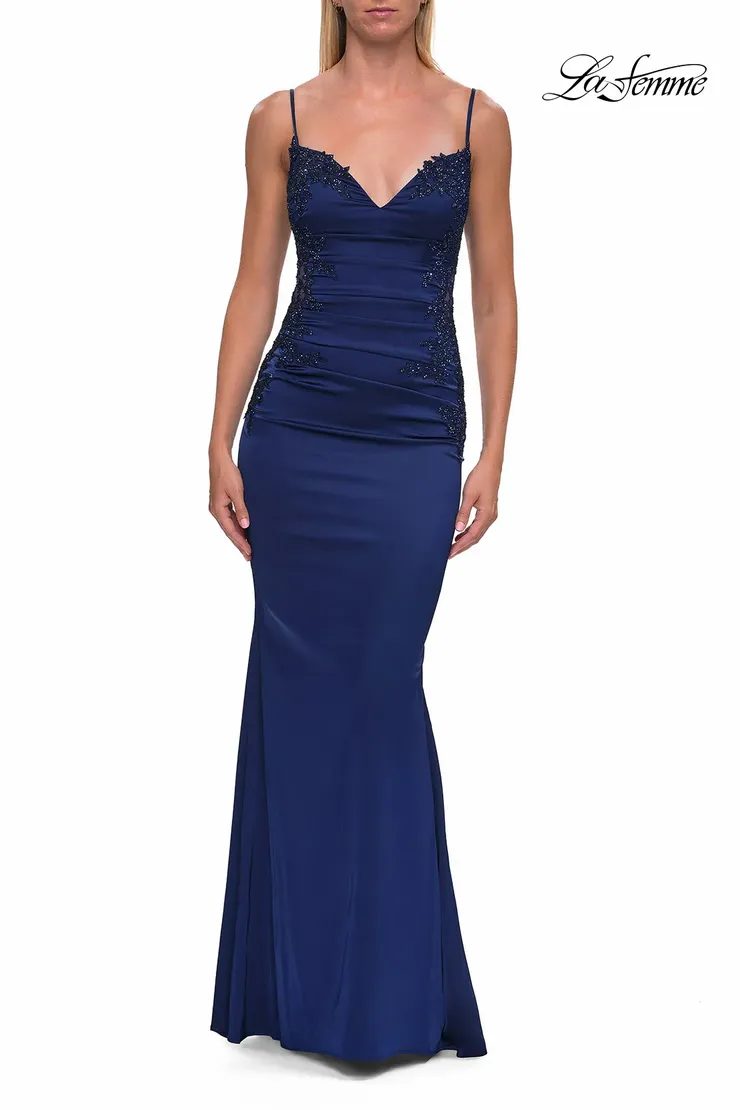 La Femme Style #33697 #1 Navy frontface vertical picture