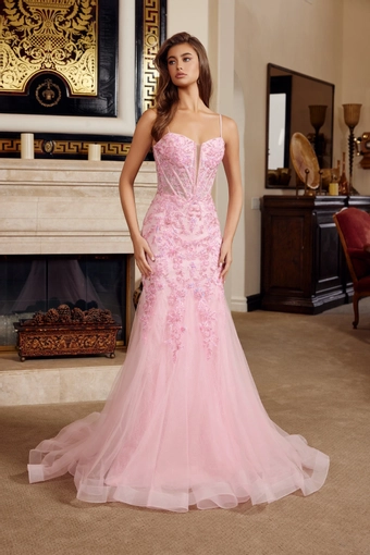 Nox Anabel H1874   Elegant Mermaid Gown with Embellished Bodice #5 frontface vertical thumbnail