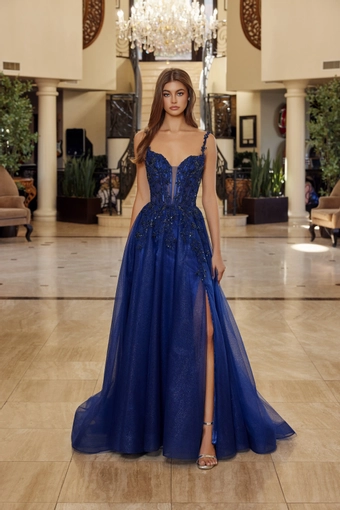 Nox Anabel R1824   Enchanting Floor-length Gown with Beaded Bodice and Slit #0 default frontface vertical thumbnail