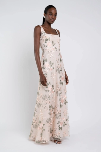 Jenny Yoo 12668 Lilly Enchanted Floral Embroidery #1 frontface vertical thumbnail