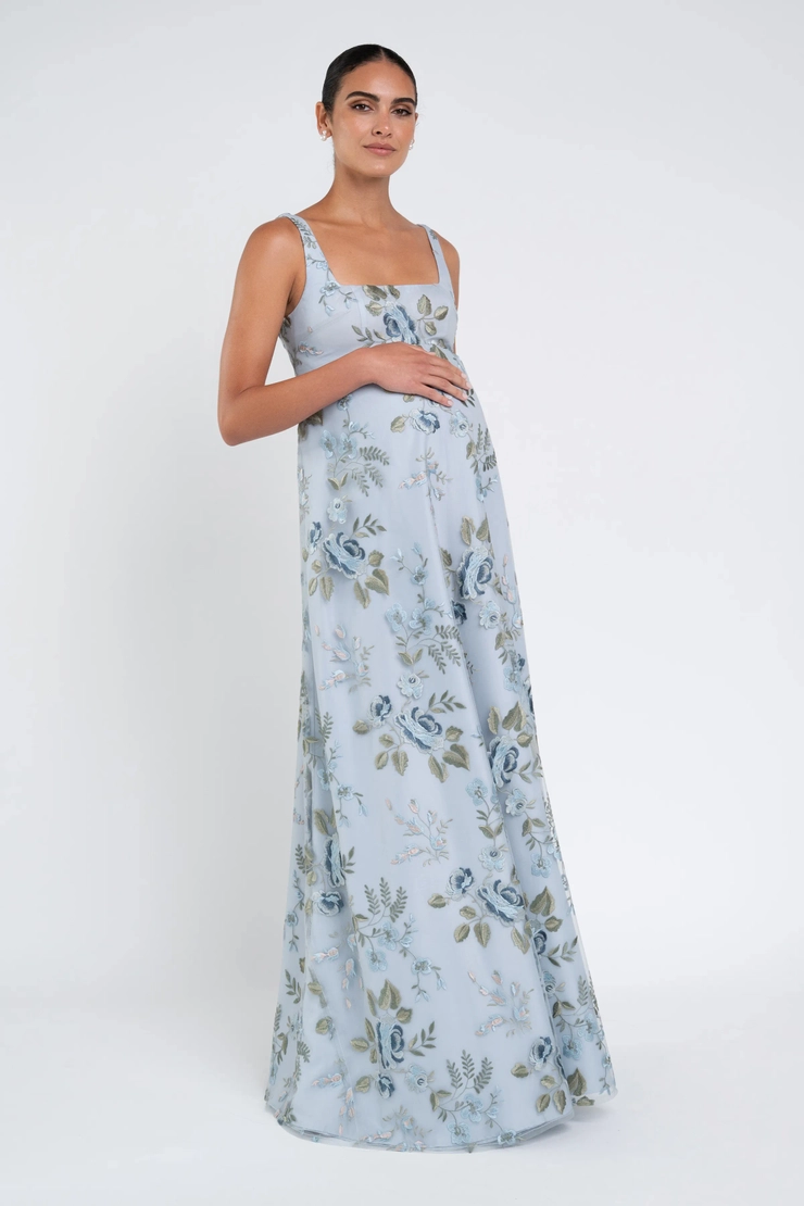 Jenny Yoo Lilly Maternity Enchanted Floral Embroidery 126610 #1 frontface vertical picture