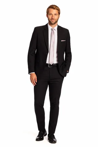 Larr Brio Style #Dawson Suit Black #6 frontface vertical thumbnail