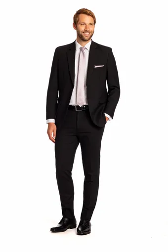 Larr Brio Style #Dawson Suit Black #1 frontface vertical thumbnail