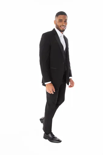 Larr Brio Style #Dawson Tux Black Notch #1 frontface vertical thumbnail