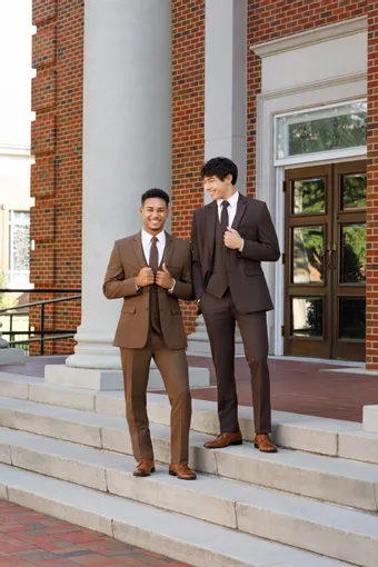 Larr Brio Style #Metro Suit Cocoa #2 frontface vertical thumbnail