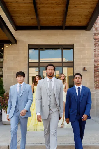 Larr Brio Style #Metro Suit Cornflower #6 frontface vertical thumbnail