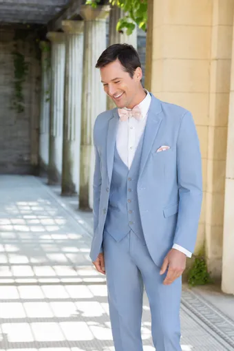 Larr Brio Style #Metro Suit Cornflower #7 frontface vertical cropped thumbnail