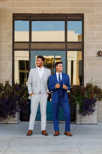 Larr Brio Style #Metro Suit Grey #0 frontface vertical thumbnail