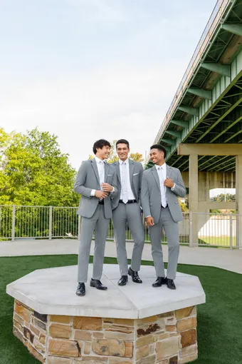 Larr Brio Style #Metro Suit Greystone #1 frontface vertical thumbnail