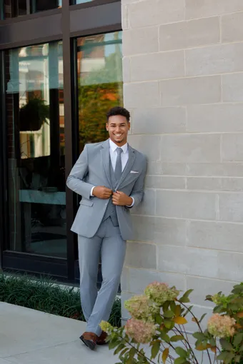 Larr Brio Style #Metro Suit Greystone #2 frontface vertical thumbnail