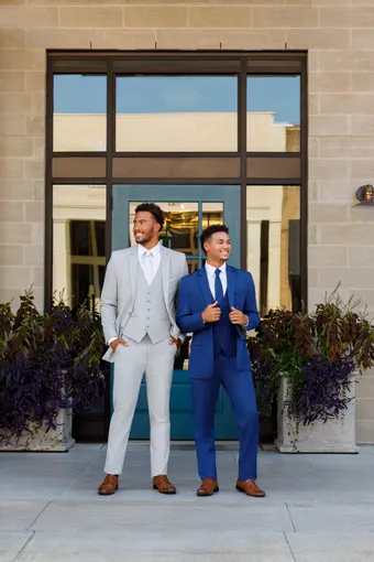 Larr Brio Style #Metro Suit Indigo #8 frontface vertical thumbnail