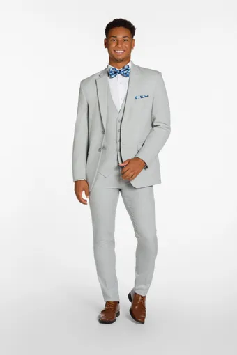 Larr Brio Style #Metro Suit Light Grey #2 frontface vertical thumbnail