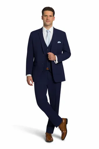 Larr Brio Style #Metro Suit Navy #2 frontface vertical thumbnail