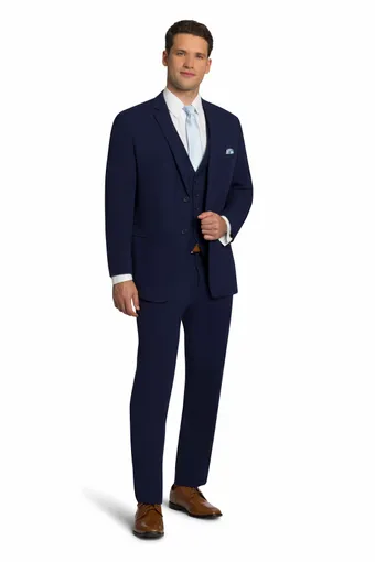 Larr Brio Style #Metro Suit Navy #1 frontface vertical thumbnail