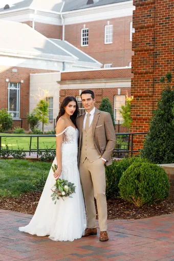 Larr Brio Style #Metro Suit Plaid Cocoa #0 default frontface vertical thumbnail