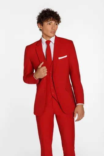 Larr Brio Style #Metro Suit Red #2 frontface vertical cropped thumbnail