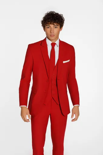 Larr Brio Style #Metro Suit Red #3 frontface vertical cropped thumbnail