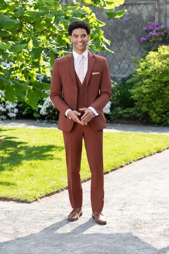 Larr Brio Style #Metro Suit Rust #0 default frontface vertical thumbnail