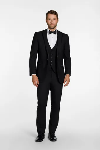 Larr Brio Style #Metro Tux Colin Black Peak #2 frontface vertical thumbnail