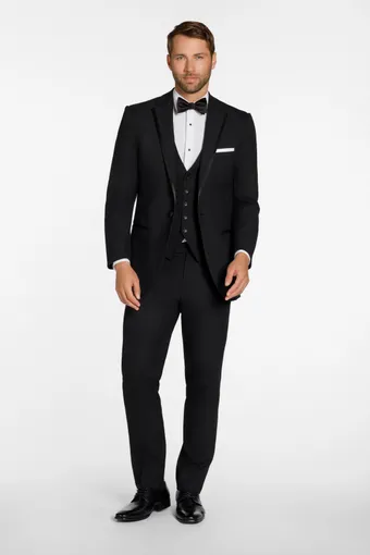 Larr Brio Style #Metro Tux Simon Black Notch #4 frontface vertical thumbnail