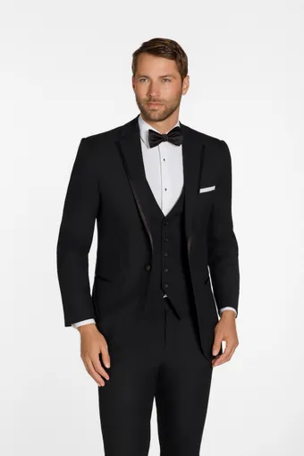 Larr Brio Style #Metro Tux Simon Black Notch #8 frontface vertical cropped thumbnail
