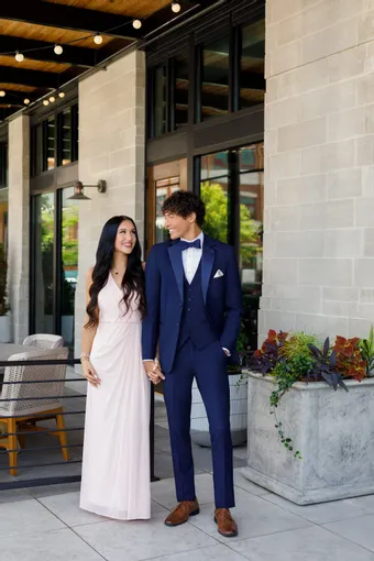 Larr Brio Style #Metro Tux True Navy 2B Notch #1 frontface vertical thumbnail