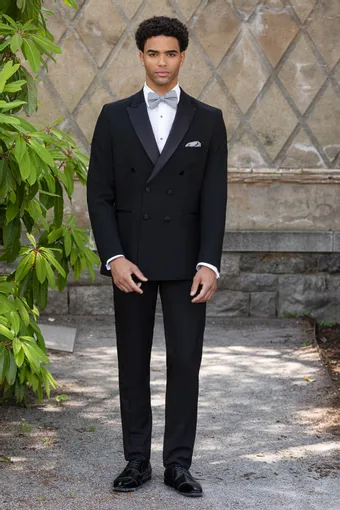 Larr Brio Style #Metro Tux Winston Black DB Peak #0 default frontface vertical thumbnail