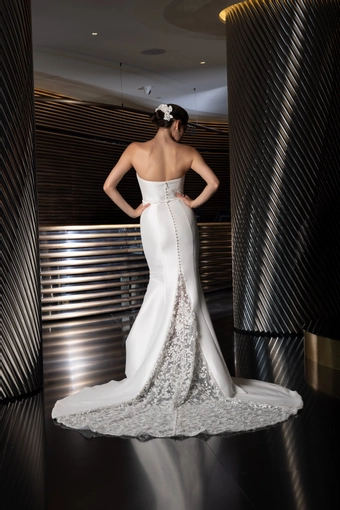 Monte Durham for Elissar Bridal Lourdes #3 backface vertical thumbnail