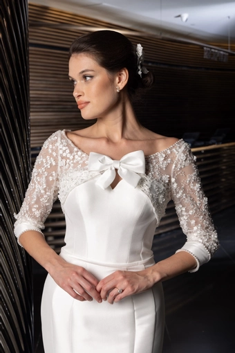 Monte Durham for Elissar Bridal Lourdes #5 frontface vertical cropped thumbnail