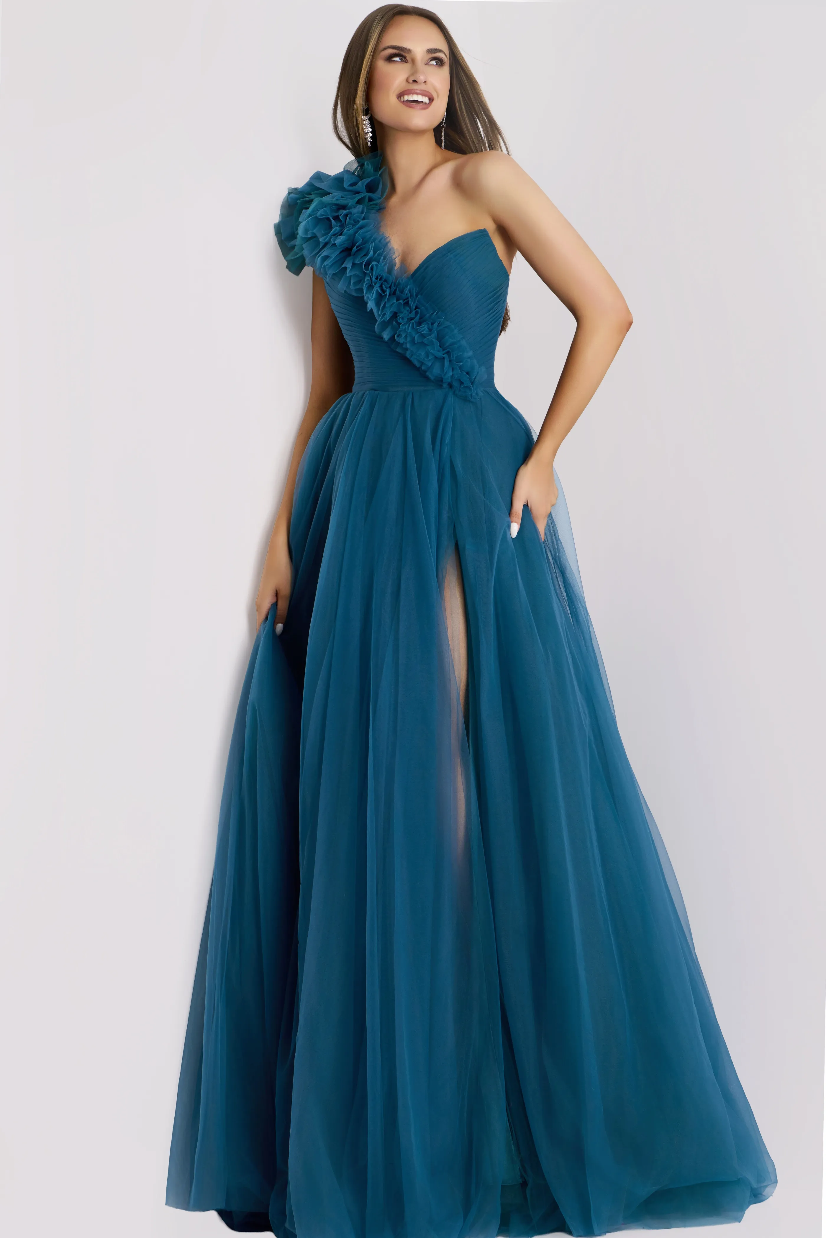 strapless open back dress ASHLEYlauren Style 12258 main image 1