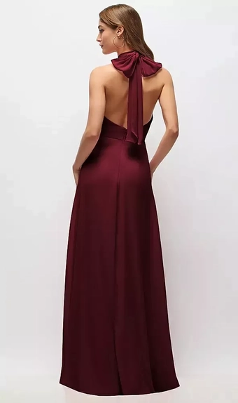 After Six 1545 High Neck Halter Backless Maxi Dress #1 vertical thumbnail
