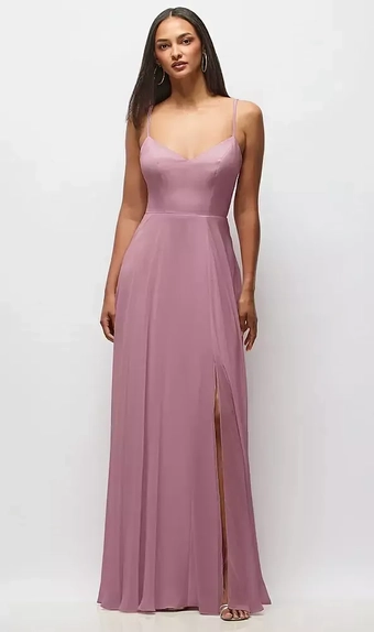 After Six 1548 Tie-Back Cutout Maxi Dress with Front Slit #2 vertical thumbnail