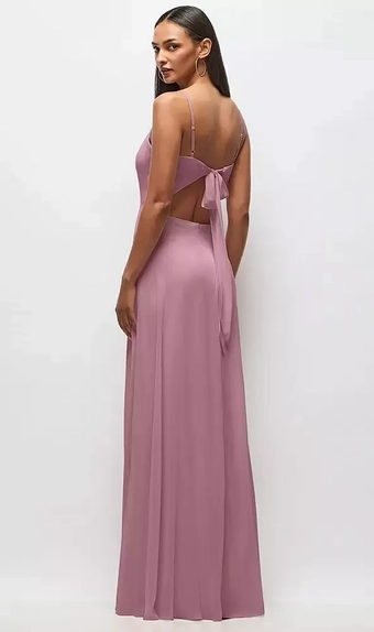After Six 1548 Tie-Back Cutout Maxi Dress with Front Slit #0 vertical thumbnail