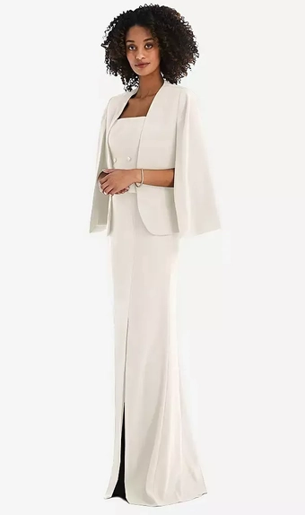 After Six J525 Open-Front Split Sleeve Cape Jacket #0 vertical thumbnail