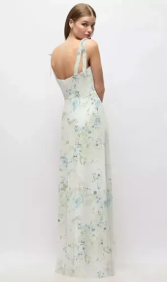 Dessy Collection 3042 Tie-Shoulder Chiffon Maxi Dress with Front Slit #2 default backface vertical thumbnail