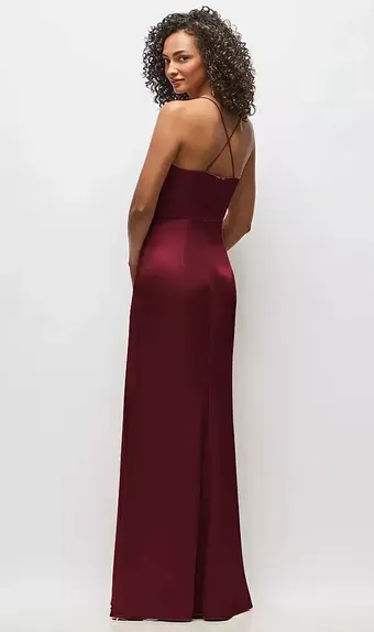 Dessy Collection 3056 Cowl-Neck Criss Cross Back Slip Dress #2 default backface vertical thumbnail