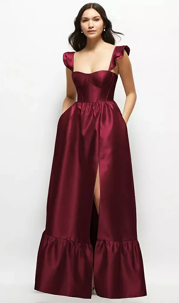 embroidered mermaid dress Primavera Couture 13111 Prom Dress - Charcoal main image 0