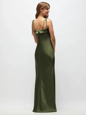 Thread TH145 Luxe Charmeuse Bias Cuffed Maxi Dress #2 default backface vertical thumbnail