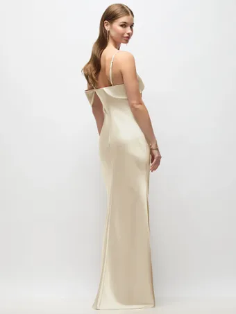 Thread TH150 Silky Asymmetrical Charmeuse Bias Bridesmaid Gown #2 default backface vertical thumbnail