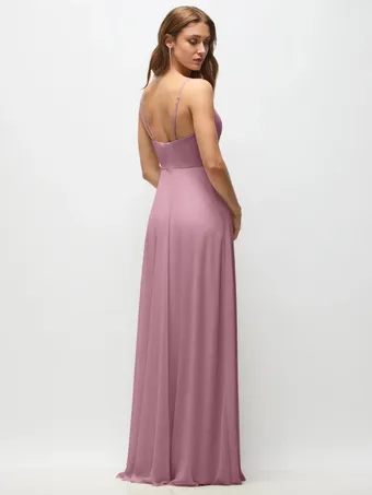 Thread TH152 Lux Chiffon Wrap Bodice Slit Gown #2 default backface vertical thumbnail