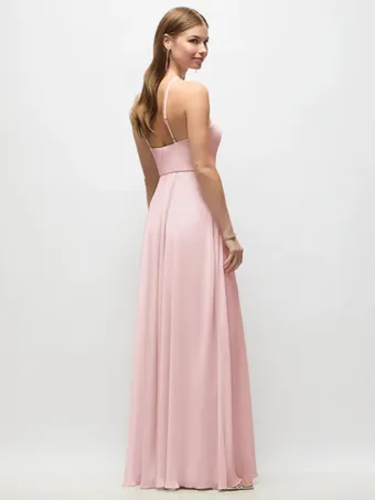 Thread TH153 High Halter Lux Chiffon Slit Circle Gown #2 default backface vertical thumbnail