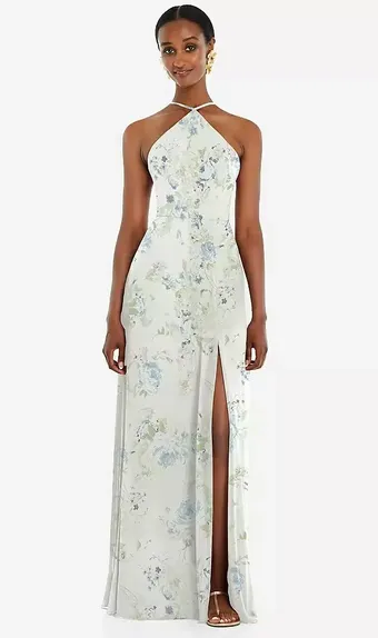 Lovely LB035 Diamond Halter Maxi Dress with Adjustable Straps #0 default frontface vertical thumbnail